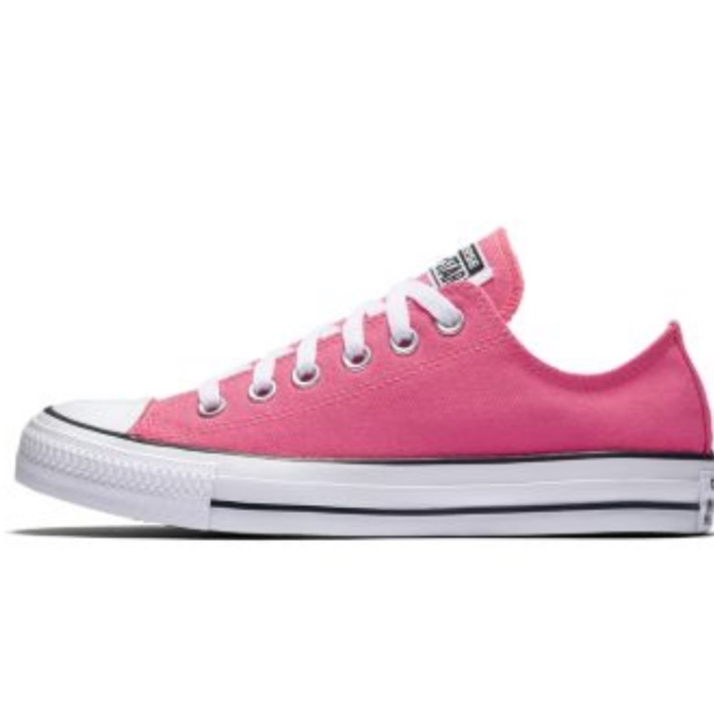 Pink low-rise converse
